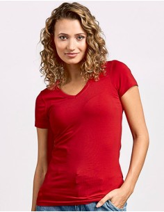 P-3086-Womens Slim Fit V-Neck-T 2
